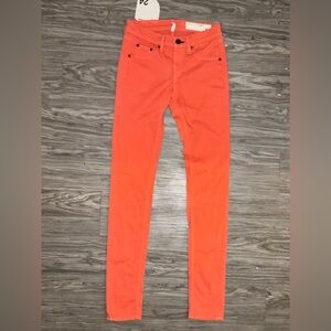 Rag & Bone Fiery Orange Slim Jeans